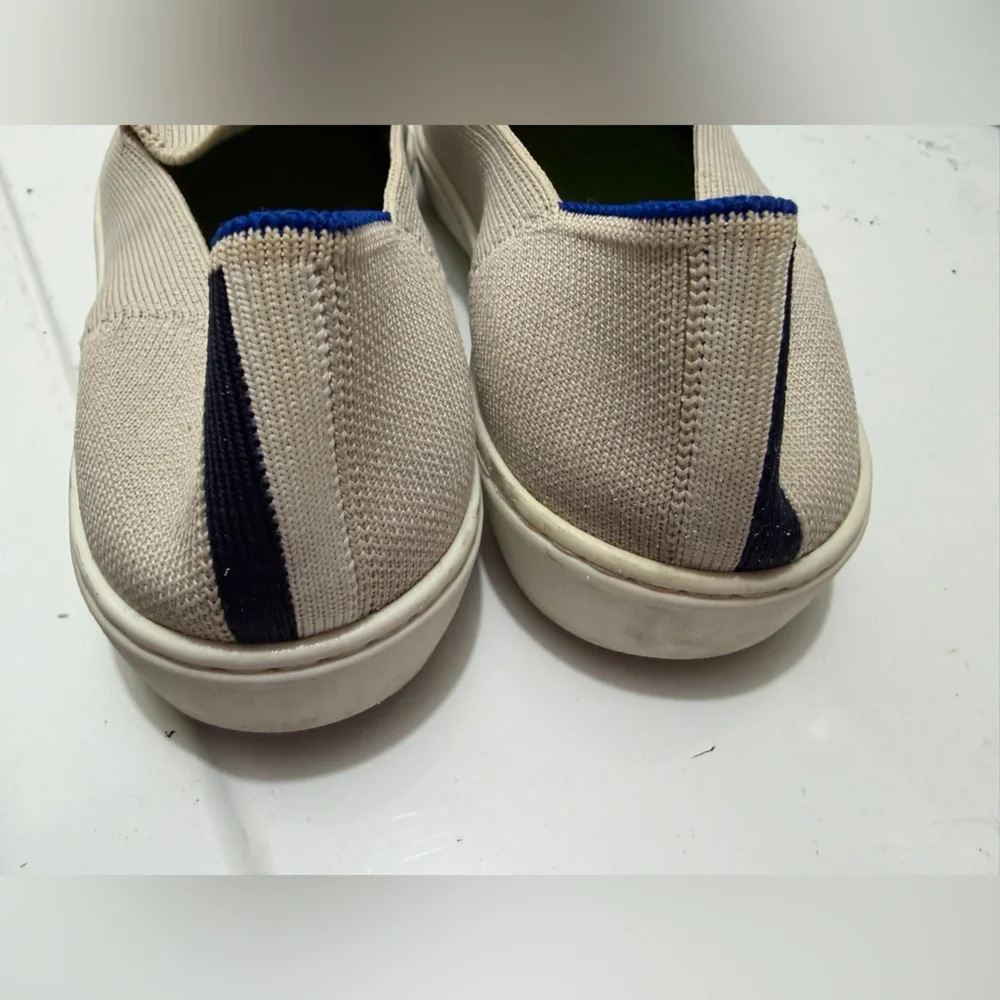 Rothy's light gray Slip-On Loafers with Blue Accent - Picture 6 of 9